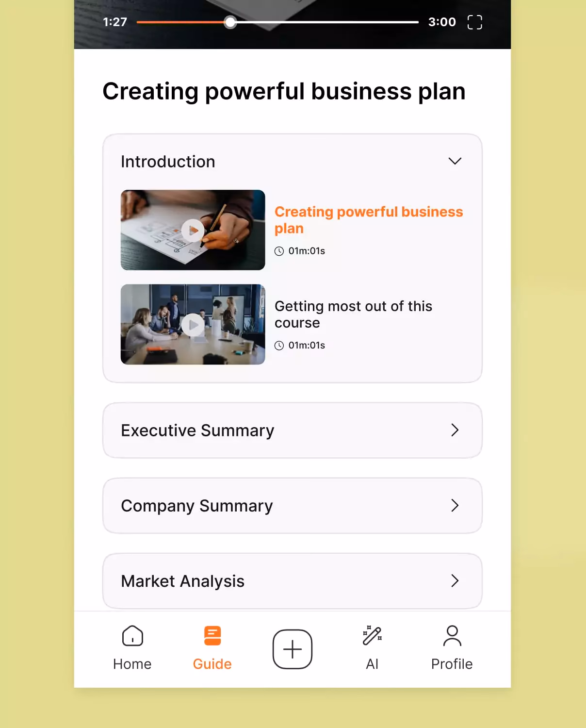 Bizplanr color palette 8