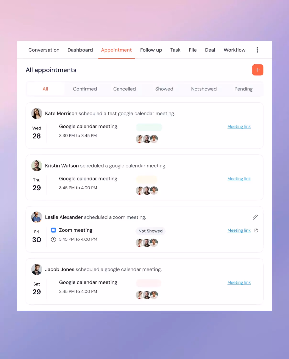 CRM One color palette 4