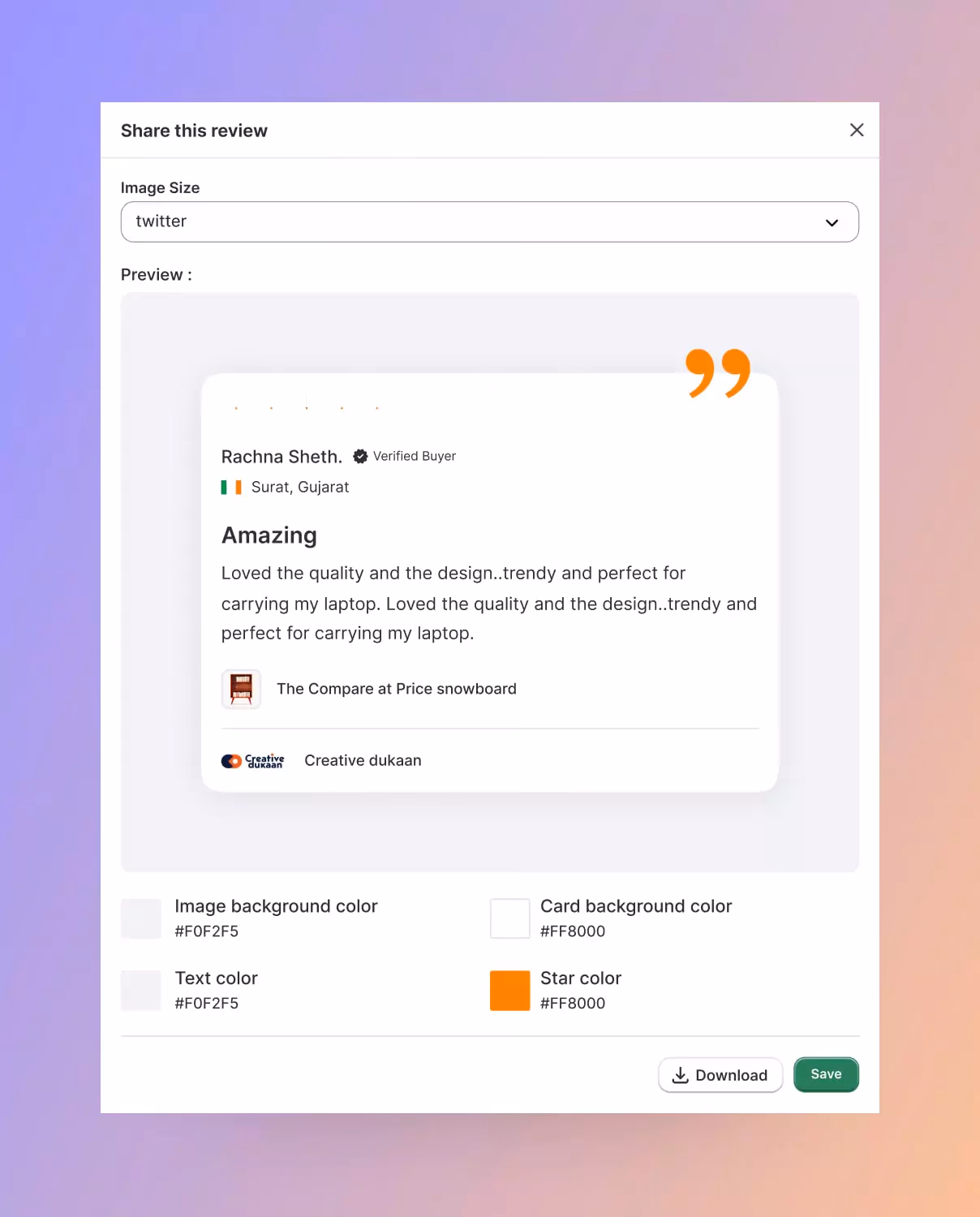 Wiserreview color palette 4